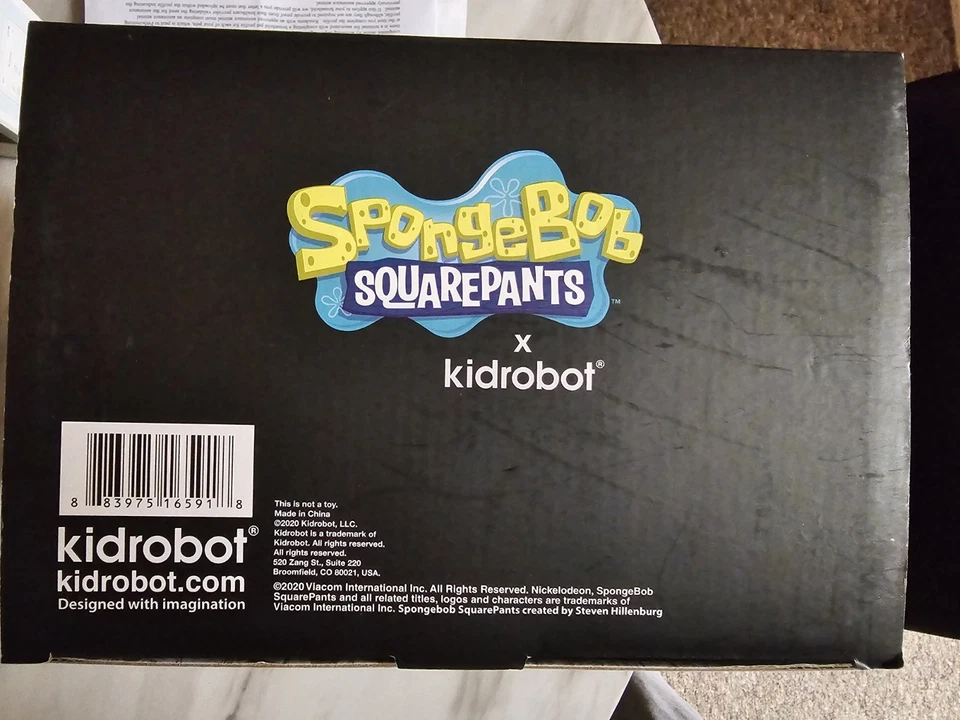 Kidrobot SpongeBob SquarePants 8" Art Figure - Ice Cream NIB - Image 3 of 4