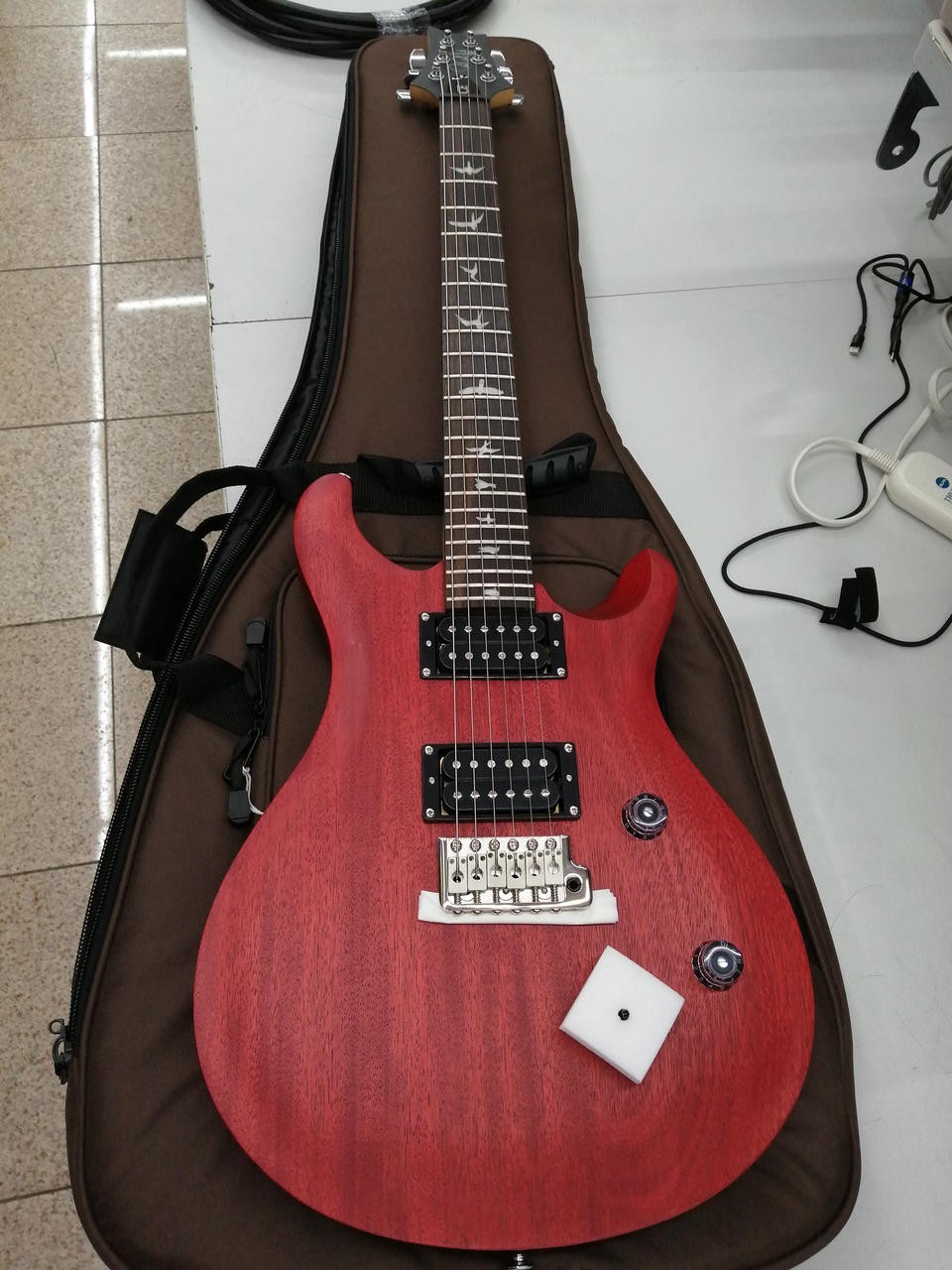 PRS SE CE24 Satin Electric Guitar Mahogany Body Maple Neck HH Coil Tap With Gig