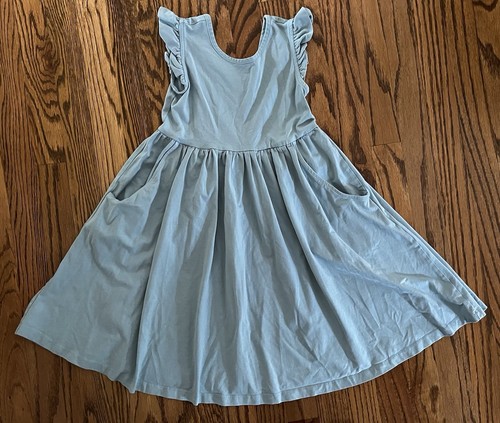 HANNA ANDERSSON girls sleeveless dress & shirt sz 130 US 8 - Picture 2 of 4