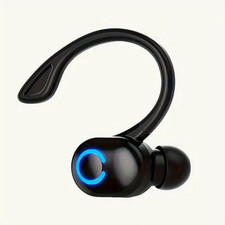 Single Black Triple Display Smart Wireless Earbud