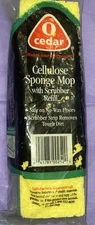 O Cedar Sponge Mop Refill Cellulose Sponge W/ Scrubber Item #252 NOS