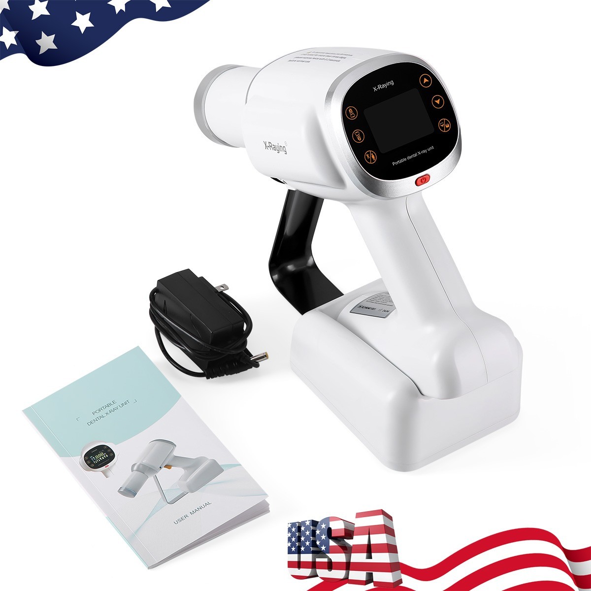 Dental Portable  X Mobile Ray Machine Unit Digital High Frequency no Shield USA