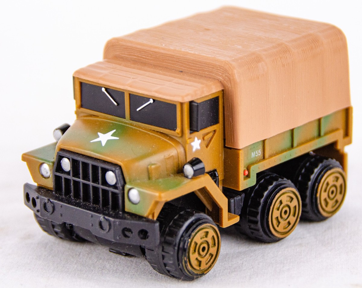 Vintage Ideal 1974 Tiny Mighty Mo Truck Model Motorized Military