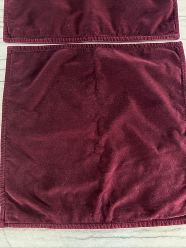 2 x POTTERY BARN SAMT KISSENBEZUG 20" X 20" BURGUNDERROT WEINROT 9168884 - Bild 2 von 13