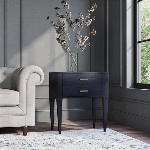 Butler Specialty Company Kai 2 Drawer End Table - Black Licorice - Picture 2 of 8