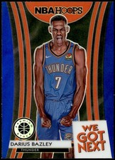 2019-20 Hoops Premium Stock #16 Darius Bazley We Got Next Blue Rookie E1