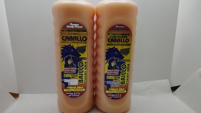 2 Pack DEL INDIO PAPAGO ACONDICIONADOR CON COLA DE CABALLO 1.1 L SHINY HAIR