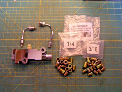 Brake Proportioning Valve Disc/Disc PV4, Brake Line S4505S, 35 Pc Brake Line Kit