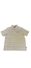 Howler Brothers Men s Beige Geometric Print Pearl Snap Polo Shirt Size Large