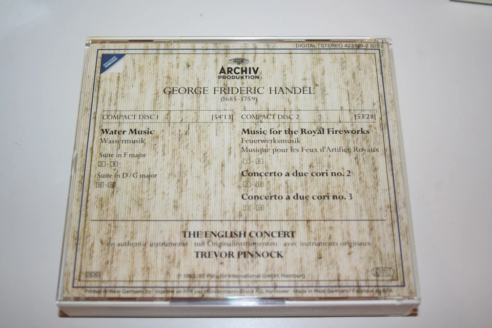 GEORGE FRIDERIC HANDEL - Orchestral Works / Orchesterwerke - English Concert 6CD - Bild 4 von 4