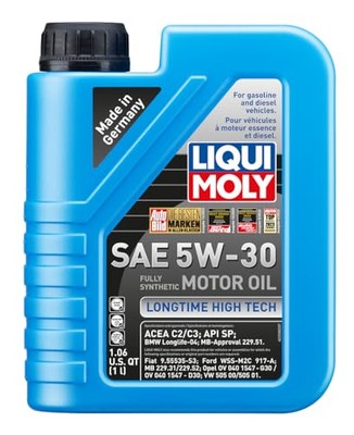 Liqui Moly 2038 Longtime High Tech 5W-30 Synthetic Motor Oil - 1 Liter