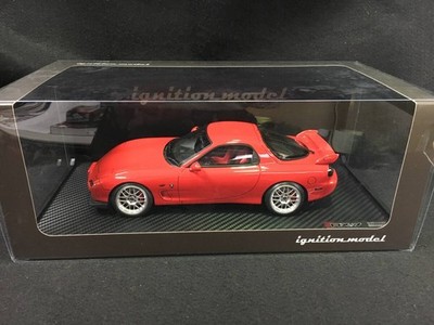Zündmodell 1/18 Mazda Rx-7 Fd3S Spirit Ra rot/Bbs Rg-R 17 Zoll silber Ig3605