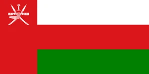 Oman Flag Self Adhesive Vinyl Sticker