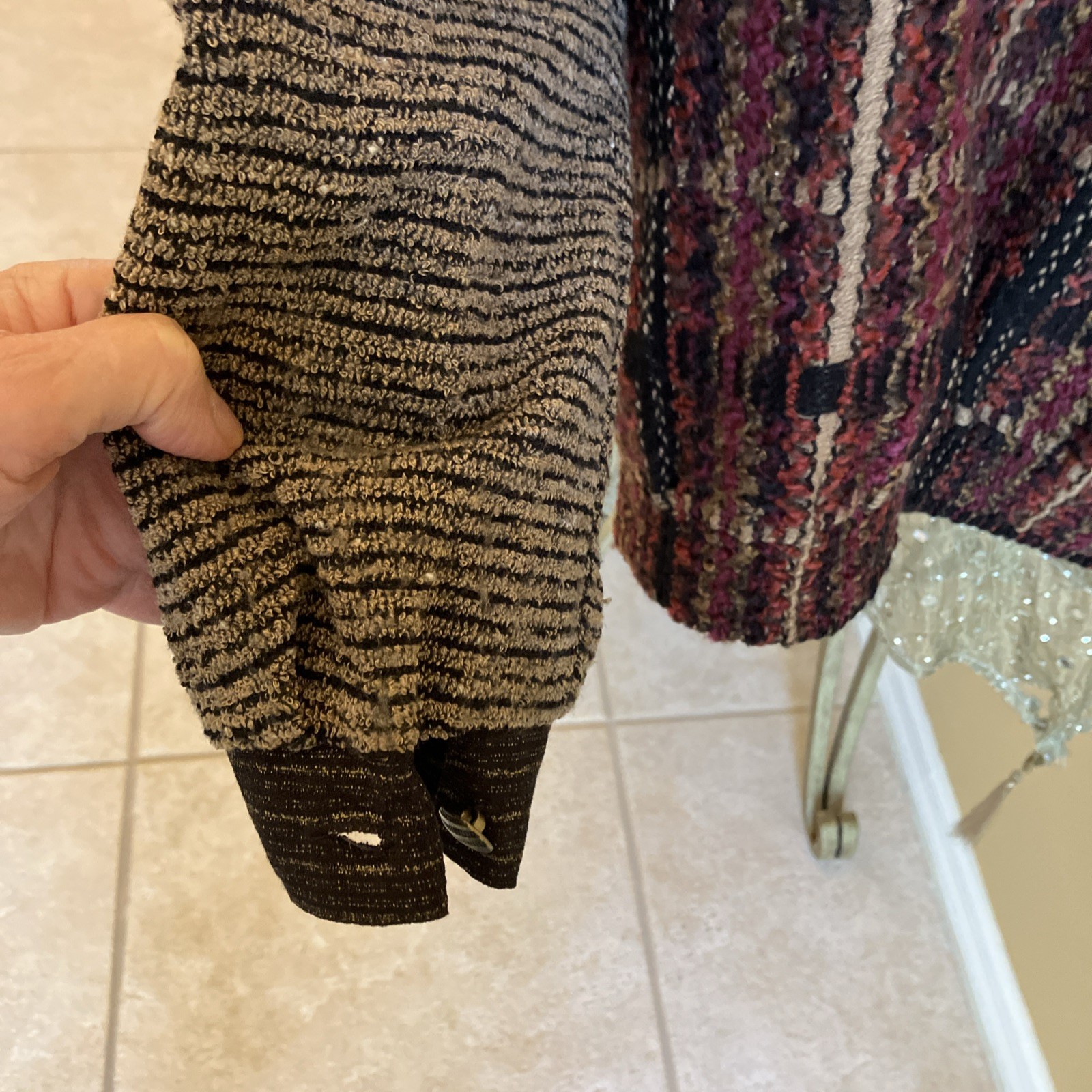 Peter Popovitch  Patchwork Bomber Jacket - Size S… - image 11