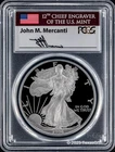 1996-P $1 American Silver Eagle PCGS PR70DCAM - John M. Mercanti Signature