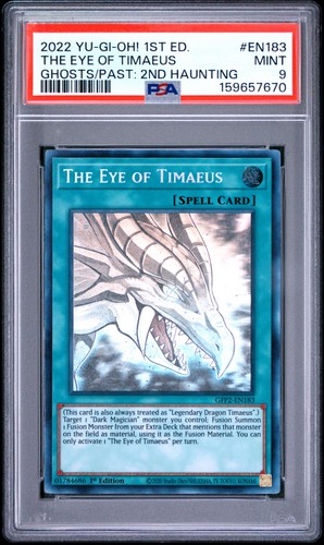 The Eye Of Timaeus GFP2-EN183 1st Edition Ghost Rare Yugioh PSA 9 *670