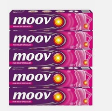 Moov Fast Pain Relief Cream 100 Ayurvedic Formula Nilgiri Oil- 50g Pack of 5 