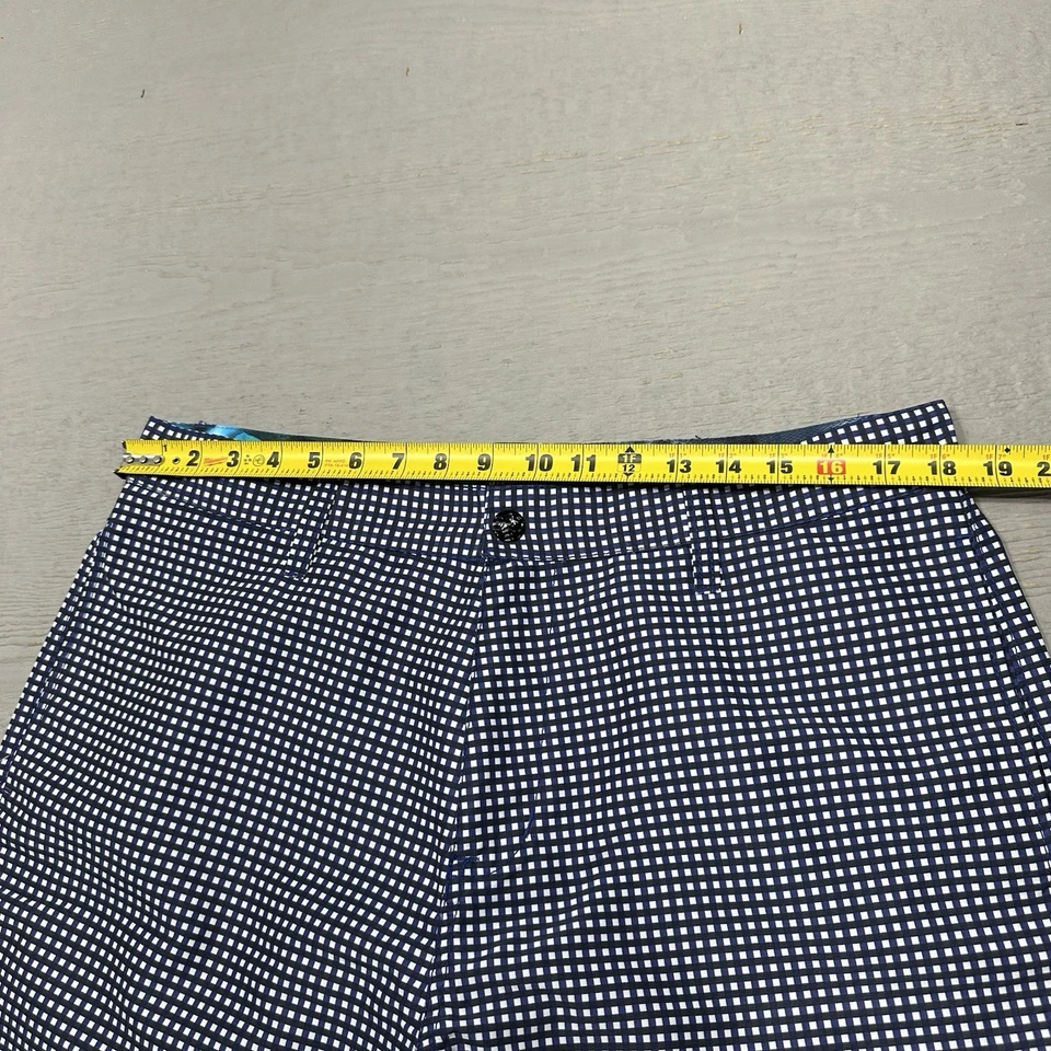 Pantalones Cortos Oakley Frog Para Hombres 36 Híbridos Tabla Playa Azul Blanco Cuadros Ligeros Foto 4 de 4