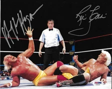 HULK HOGAN RIC FLAIR 8.5X11 SIGNED PHOTO AUTOGRAPH WWF WWE SIGNATURE REPRINT
