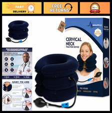 Adjustable Neck Stretcher Cervical Traction Device for Pain Relief - Home Use