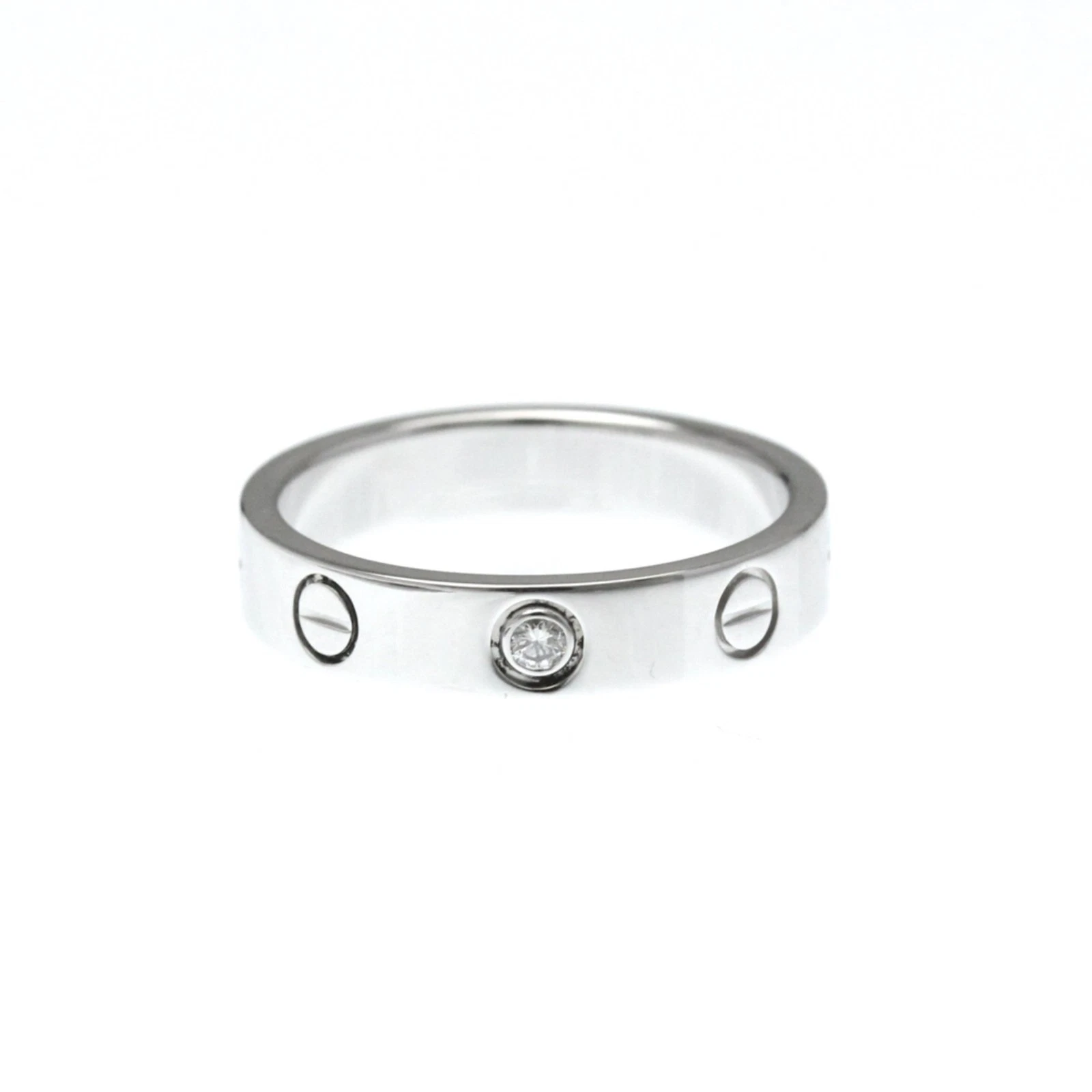 Cartier Mini Love Ring 1P Diamond White Gold (18K) Fashion Diamond... BF586599