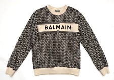 Balmain Monogram Logo Crewneck Sweater Size M...