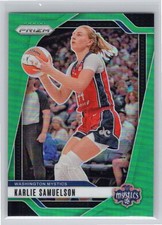 2024 Panini Prizm WNBA #82 Karlie Samuelson Green Prizms Washington Mystics