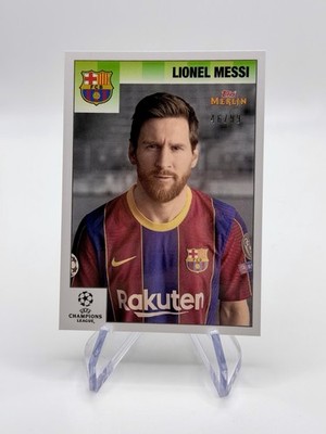 2020 Topps Merlin Heritage 95 #9 Lionel Messi /99 Black White Barcelona