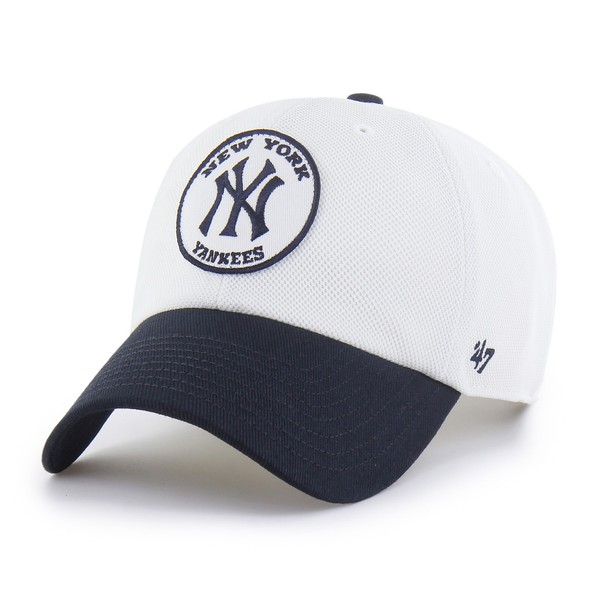 '47 Brand Cap Pique Patch Clean UP New York Yankees Sandstone Basecap Logo MLB-image