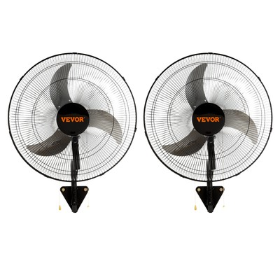 #ad #ad VEVOR 2Pcs 18#x27;#x27; Industrial Wall Mount Fan Oscillating Metal Fan 3 Speed Airflow $108.99