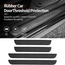 For Defender 110 SUV Truck Car Door Sill Step Protector Threshold Strip Rubber