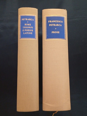 PETRARCA - REIME, TRIUMPHE UND LATEINISCHE GEDICHTE + PROSA - RICCIARDI 1951/1955 - VOL 2