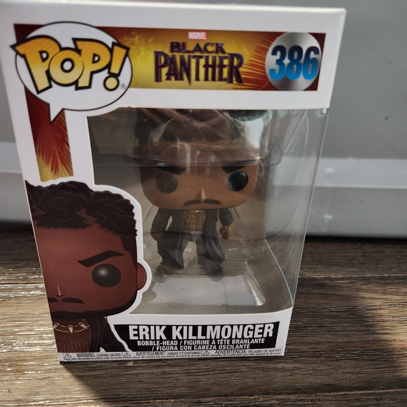 Funko POP! Marvel Black Panther ERIK KILLMONGER #386 Vinyl Figure