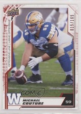 2020 Upper Deck CFL Red 15/165 Michael Couture #76 0cv6
