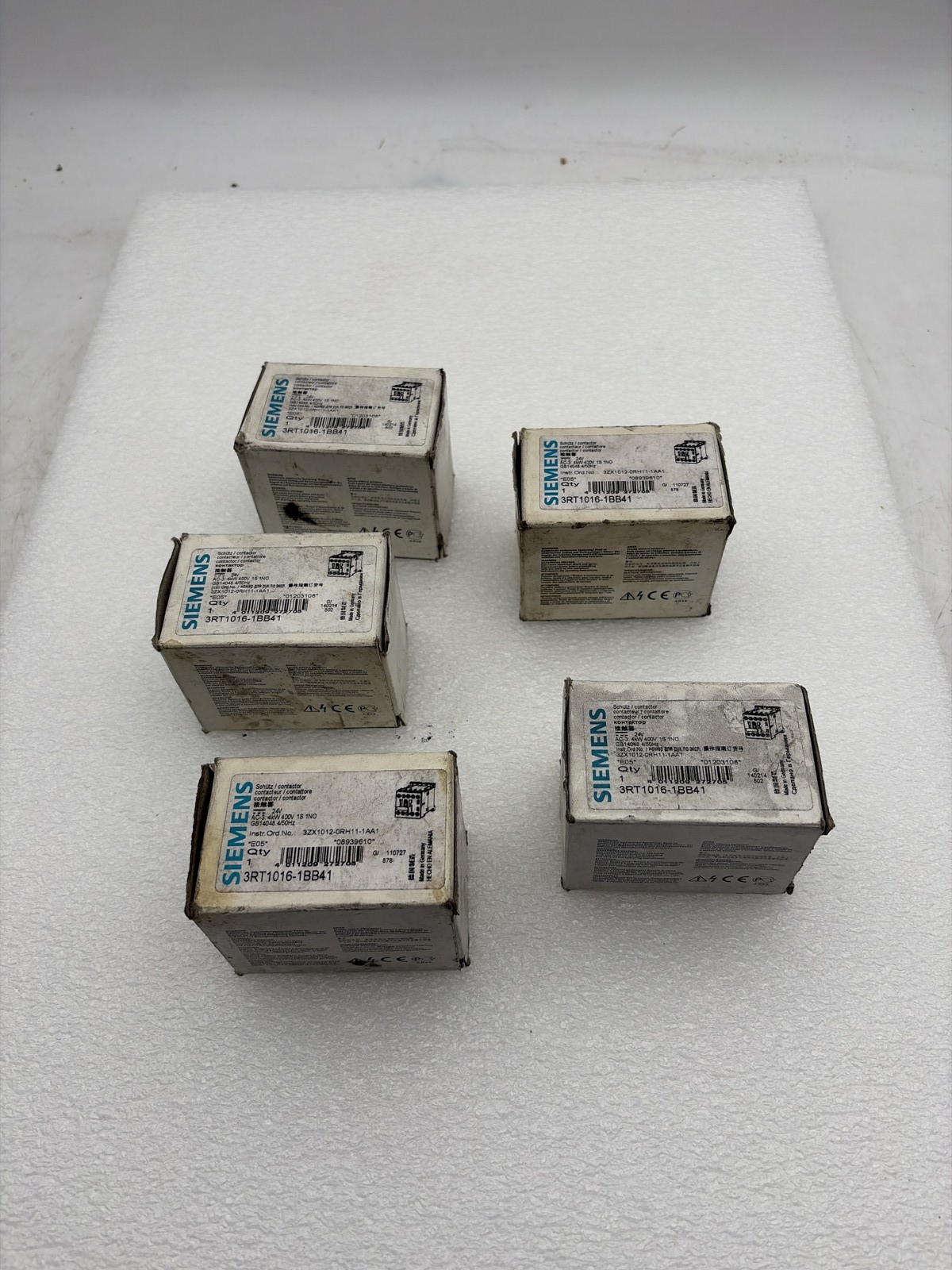 Contacteur 3RT1016-1BB41 Siemens pour éviter les pannes de commande 24V pack de 5 pièces