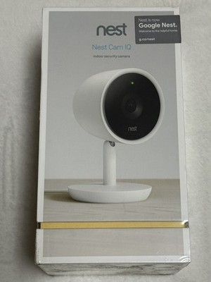 Google Nest CAM IQ Indoor Überwachungskamera weiß NC3100GB 1080P HD neu und versiegelt