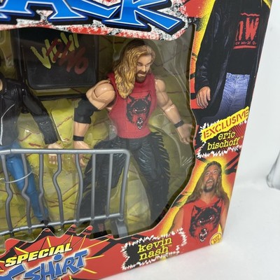 プロレスフィギュアセット③ RED&BLACK nWo WCW WWE WWF WCW Red and Black Attack Eric Bischoff Kevin Nash Hollywood