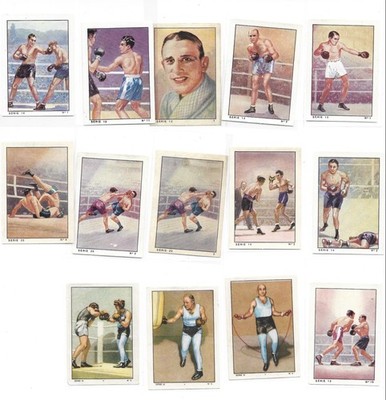 1935 1936 1937 Nestle Album Boxe Boxing Serie Series 13 14 20 51 Cards