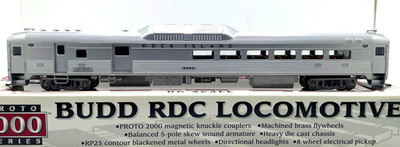 HO LIFE LIKE PROTO 1000 30396 BUDD RDC LOCOMOTIVE ROCK ISLAND RI # 9004