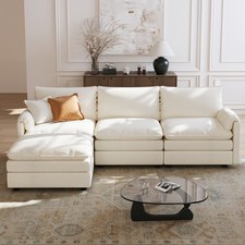 FLEXISPOT Modular Sectional Sofa, 3-Seater L-Shaped Cloud Sectional Couch