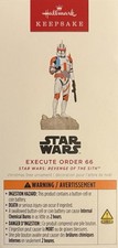 Hallmark Keepsake Ornament 2025 Execute Order 66  Star Wars  Revenge of the Sith