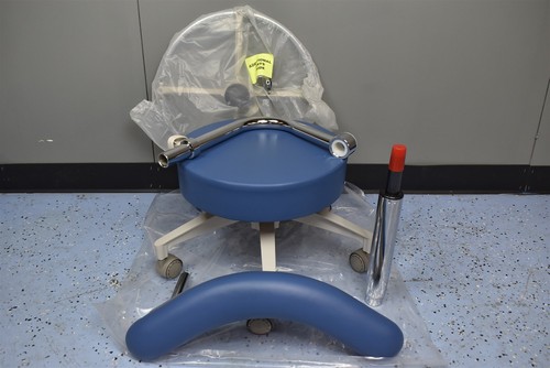 New Unused Blue DCI Assistants Dental Adjustable Operatory Stool Seat
