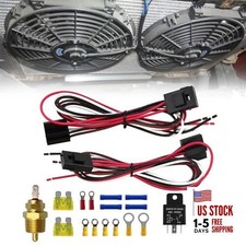Dual Electric Fan Relay Kit With Radiator Electric Fan Thermostat Kit Fan