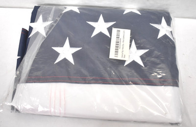 NatFlag American Flag For Outside Heavy Duty 3' x 5' USA Embroidered Sewn