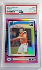 2024 Panini Donruss Rated Rookie Bo Nix #369 Optic Preview Pink Prizm PSA 10