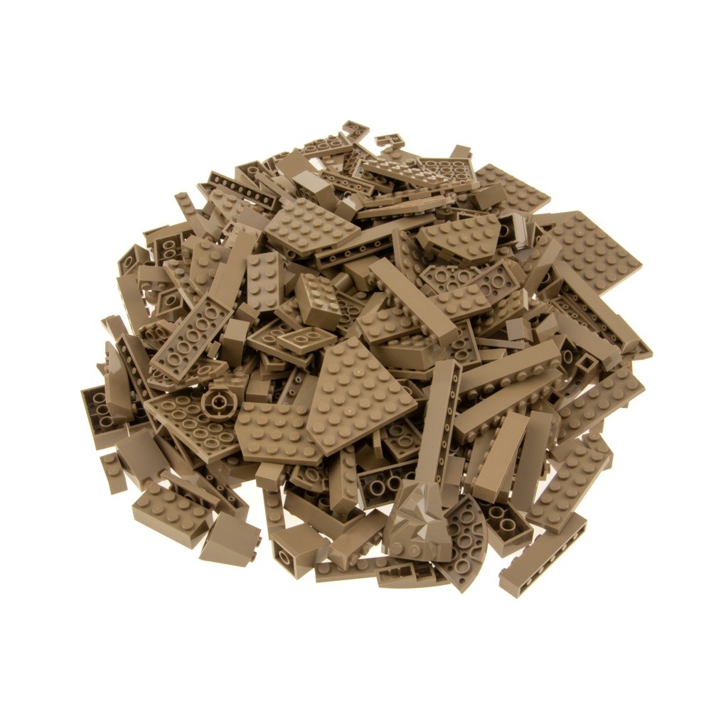 0.5 Kg Lego Classic Bulk Dark Beige Building Special Bricks Tiles Mixed