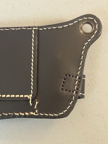 Spyderco Genzow Hatchet Hawk H02 Tomahawk 5160 Steel Blade w/Leather Sheath - Picture 23 of 24