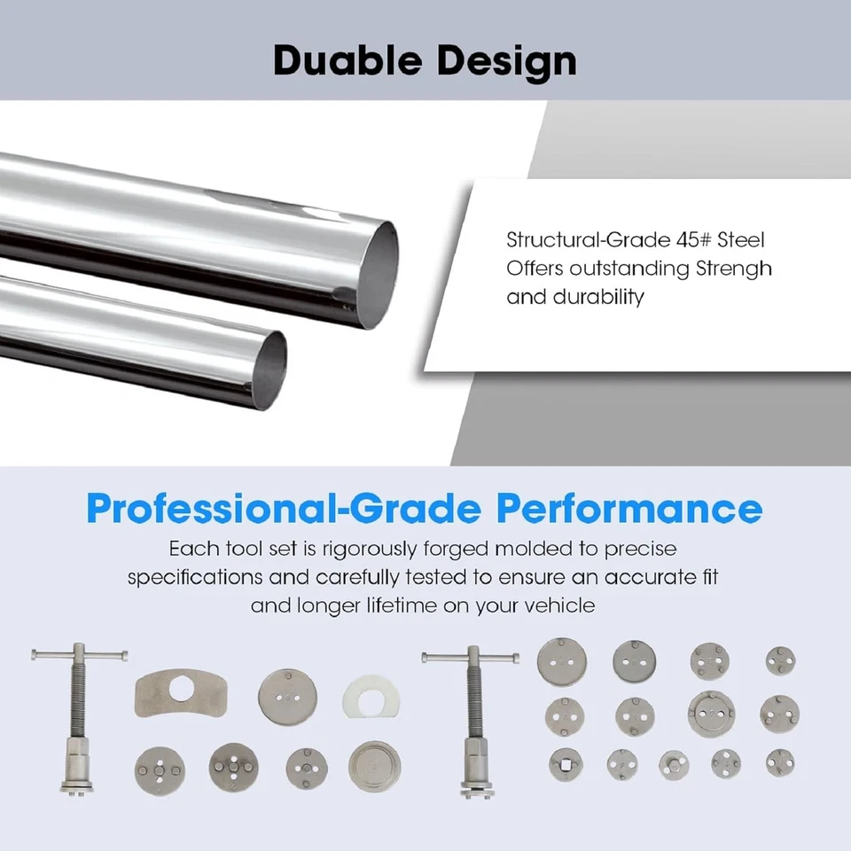 Kit de herramientas de prensa de pinza de freno BIG RED Torin 22 piezas, pinza de pistón de disco... Foto 4 de 4