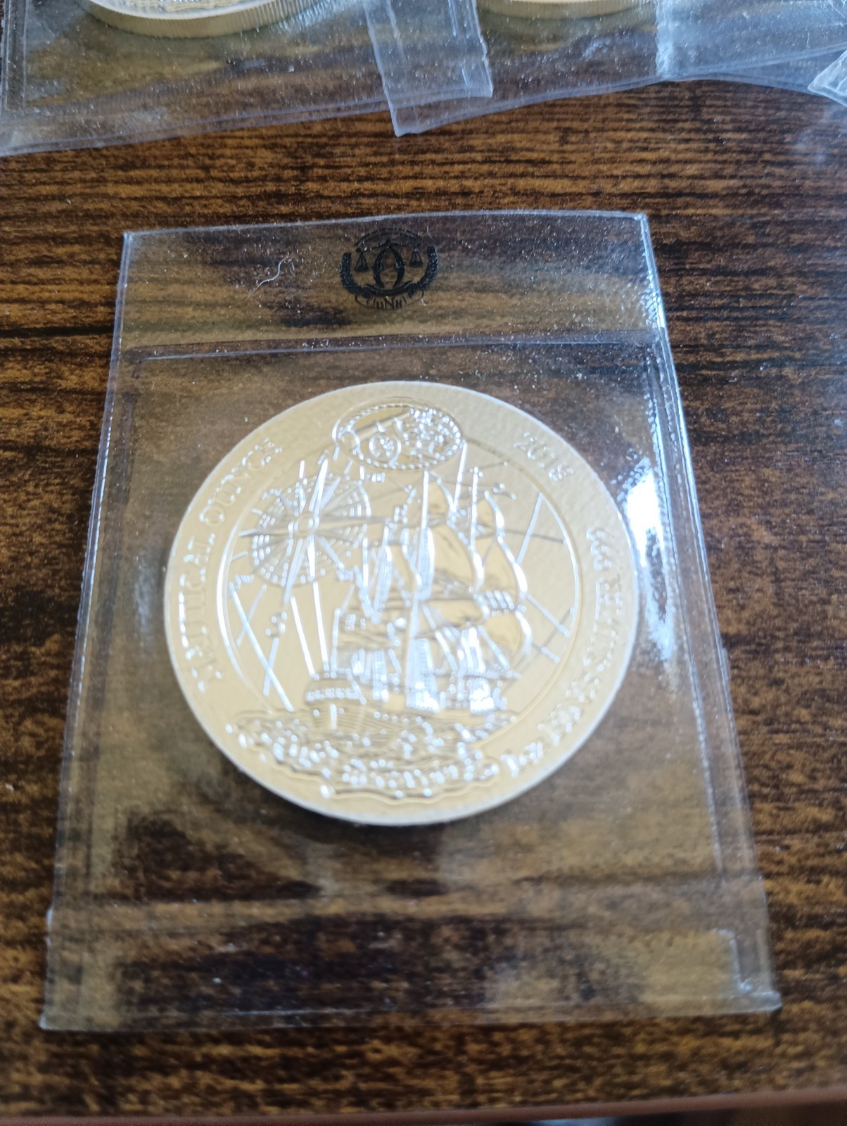 50 Francs 2018, Nautical Ounce - Endeavour, BU, 1 oz, eingeschweißt.