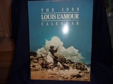 1988 Louis Lamour 10" x 13" Calendar Western Cowboy Book Cover Art
